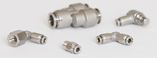 KELM Pneumatic One Touch All Stainless Steel Push-in Metric Tube Fittings