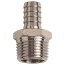 Nickel Plated Brass Straights, Air-Pro - BSPT Male x Metric Hose Tail