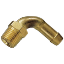 90° Brass Elbows, Air-Pro - BSPT Male x Metric Hose Tail, Single Barb