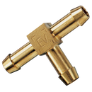 Brass Tees, Air-Pro - Hose Tail x Hose Tail, Single Barbed