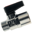 Gas Mini Ball Valves, Brass, Aignep - Type 6310, BSPT Male x BSPP Female