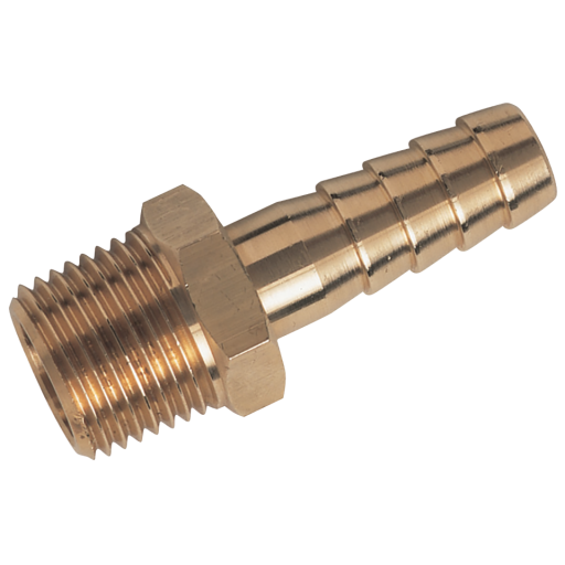 Brass Straights, Air-Pro - NPT Male x Metric Hose Tail