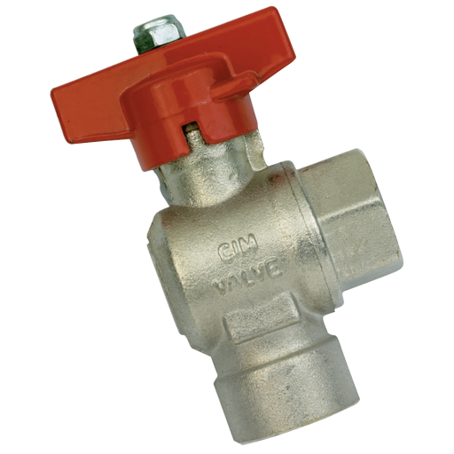 Right Angled Full Flow Ball Valves, Air-Pro - Type BV07, Female x Female, BSPP