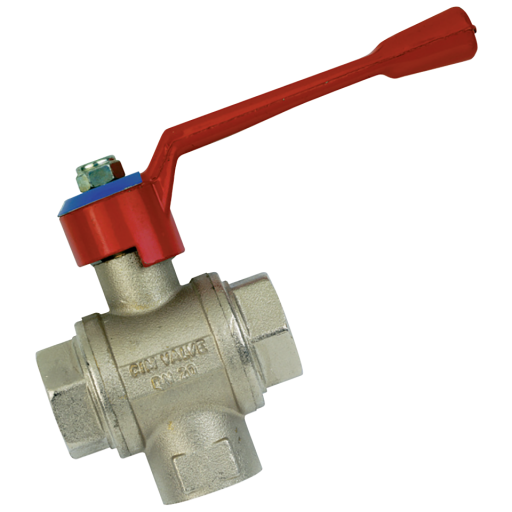 3 Way Diverter, Ball Valves, Air-Pro - Type BV23, Female x Female x Female, BSPP