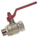 Full Flow Ball Valves, Brass, ITAP - Type BV91, Male x Female, BSPP, Lever handle