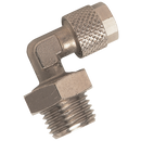 90° Male Stud Swivel Elbows, KELM - BSPT Male x Tube