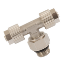 Male Stud Branch Swivel Tees, KELM - BSPP Male x Tube