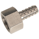 Brass Nickel Plated, KELM - BSPP Female x Metric
