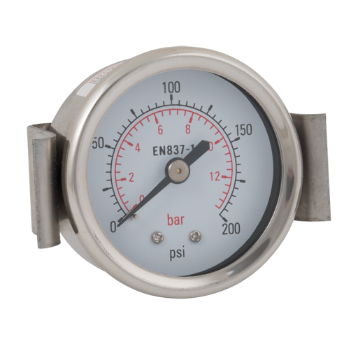 Dry Gauges, Air-Pro - Panel Mount Gauges, Stainless Steel Case, Centre Back Connection