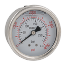 Back Connection Pressure Gauges, Hy-fitt - 1/4" BSPT, Stainless Steel Case