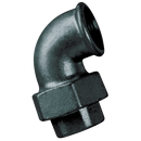 Equal 90° Union Elbows Taper Seat, Fig. 96, FTM - Black
