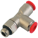 Male Stud Run Swivel Tees, Aignep - BSPP & Metric Male x Tube