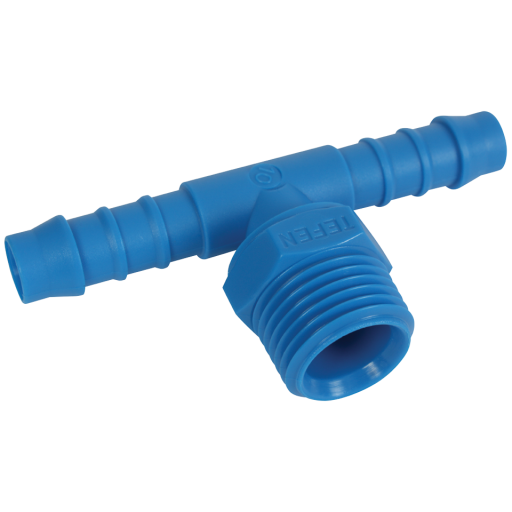 Tee Connectors, Tefen - BSPT Male x Hose Tail