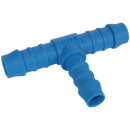 Tee Connectors, Tefen - Reducing Tube x Tube