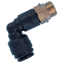 90° Male Stud Swivel Elbows, John Guest - BSPP Super Thread Male x Tube