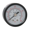 Dry Gauges, Air-Pro - Steel Case, Centre Back Connection, 40mm Diameter