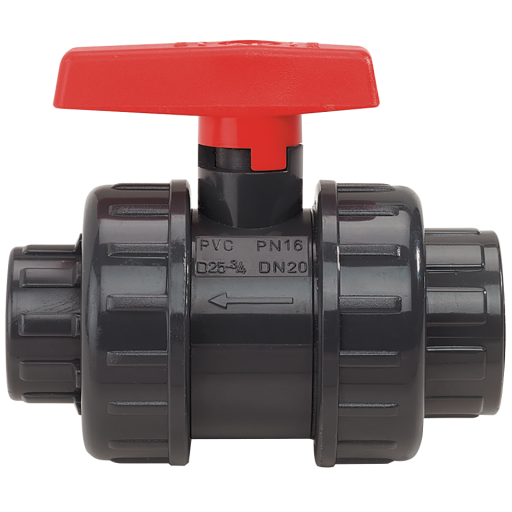 PVC Ball Valves with Double Union, Air-Pro - Female x Female, Threaded BSPP