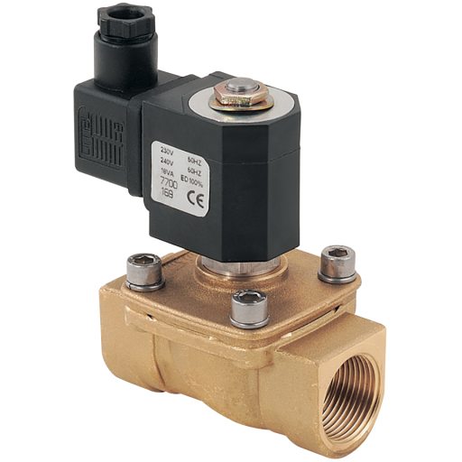 Steam/Water 2/2 N/C Pilot Operated Solenoid Valves, M&M - BSPP