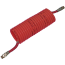 Nylon 12 Recoils, Metric, KELM - 90° Equal Tails, Red