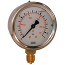 Glycerine Gauges, Wika - Heavy Duty, Bottom Connection