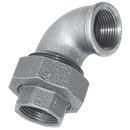 Equal 90° Union Elbows, Iron to Iron Spherical Seat, Fig. 261, Crane - Galvanised