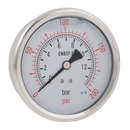 Back Connection Pressure Gauges, Hy-fitt - 1/2" BSPP, All Stainless Steel
