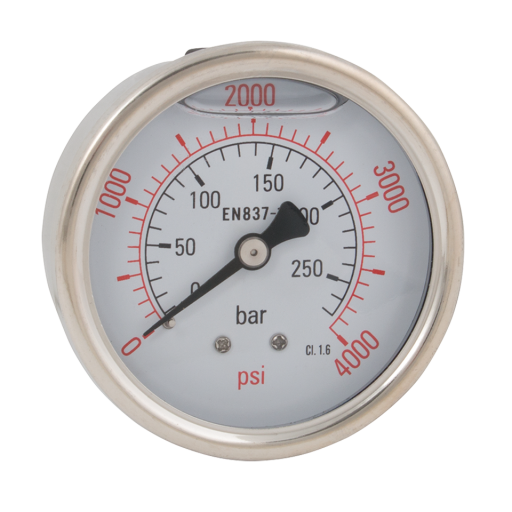 Back Connection Pressure Gauges, Hy-fitt - 1/4" BSPP, All Stainless Steel