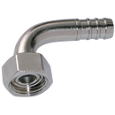 90° Hose Tail Elbows, Air-Pro - BSPP Female x Hose Tail (Flat Face)