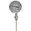 Temperature Gauges, Wika - Bi-metallic Stainless Steel Case, Bottom Connection