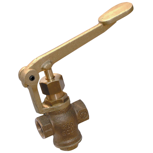 Bronze Self-Closing Lever Globe Valve, Air-Pro - BSPP