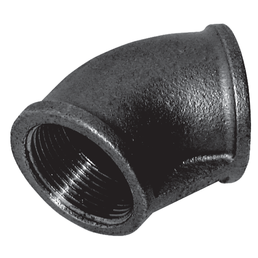 Equal 45° Elbows, Fig. 155, Crane - Black