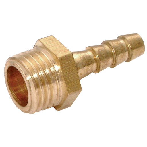 Brass Straights, Air-Pro - BSPP Male x Metric Hose Tail