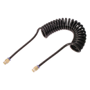 Polurethane Ester Recoil Assemblies, Metric, KELM - 90° Equal Tails Brass, BSPT