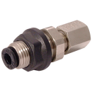 Bulkhead Connector Compression to Push-in, Parker Legris - Tube x Tube