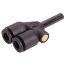 Y Stem Connectors, Parker Legris - Reducing Stem x Tube