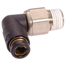 90° Male Stud Elbows, Parker Legris - BSPT Male x Tube (Oscillating Compact)