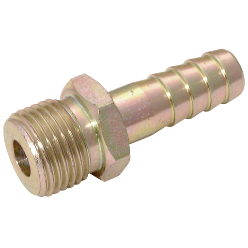 Zinc Plated Steel Straights, Air-Pro - BSPP Male x Imperial Hose Tail