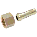 Zinc Plated Steel Straights, Air-Pro - BSPP Female x Imperial Hose Tail, Coned Seat