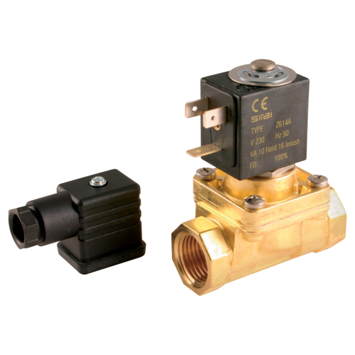 Steam & Hot Water 2/2 N/C, Pilot Operated Solenoid Valves, Sirai - BSPP