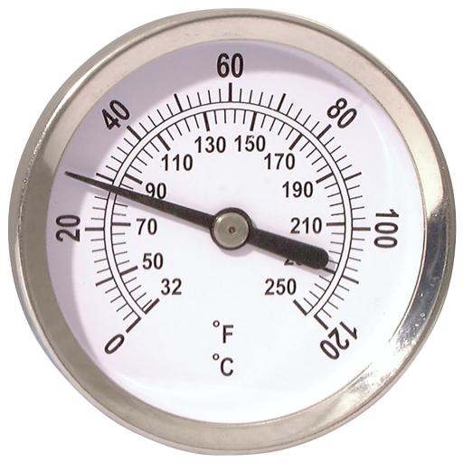 Dial Pipe Thermometers, ETI - 50mm Dial