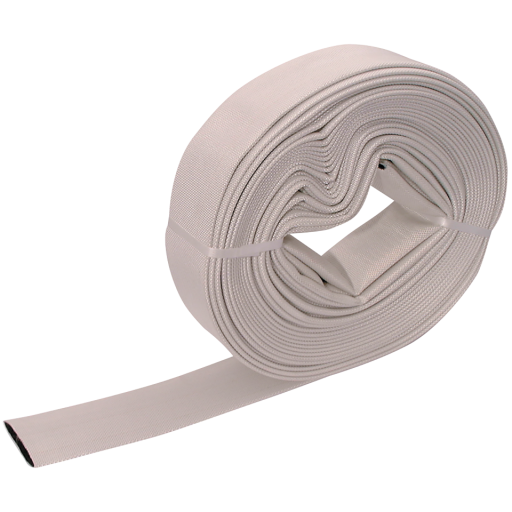 Fire Hose, Jaymac - Type 1, Uncoated Plain White Canvas, Cut to Length, per Metre