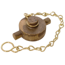 Blanking Caps, Jaymac - Gunmetal BSPP/URT with Chain