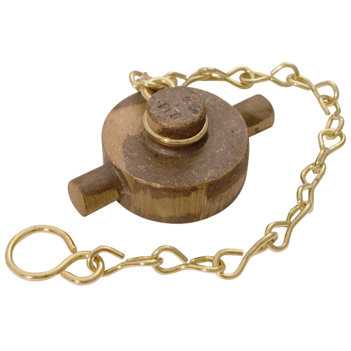 Blanking Caps, Jaymac - Gunmetal BSPP/URT with Chain