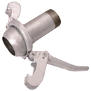 Male x Male BSPT Pipe Thread, Dallai - with Lever Closure Ring, Galvanised