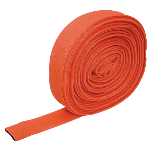 Ribblelite Coated Fire Hose, Jaymac - Red Coated Hose without Couplings