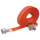Ribblelite Coated Fire Hose, Jaymac - Red Coated Hose with Couplings