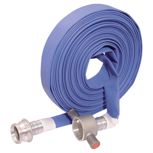 Aquaflex Potable/Drinking Water Hose, Jaymac - Blue Rubber Covered Hose with Couplings