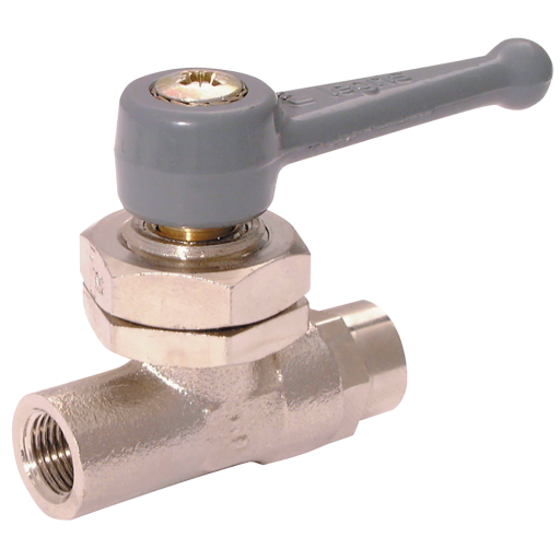 Standard In-line Ball Valves, Parker Legris - Double Female Panel Mount, BSPP