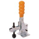 Vertical Manual Toggle Clamps, Flanged Base, Brauer - Adjustable Arm