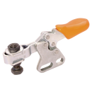 Horizontal Manual Toggle Clamps, Straight Base, Brauer - Adjustable Arm